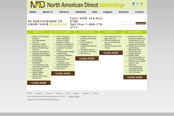 northamericandirectmarketing.com site used Nadmtheme