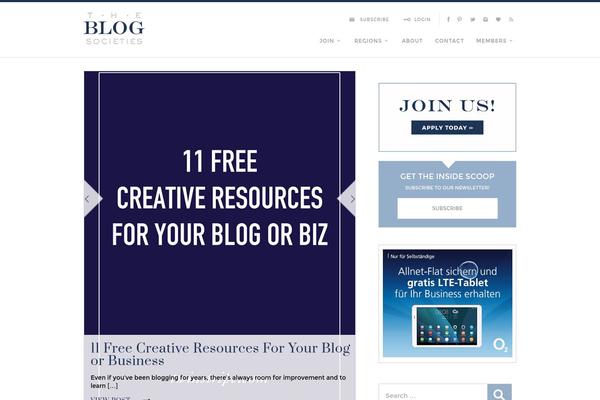 theblogsocieties theme websites examples