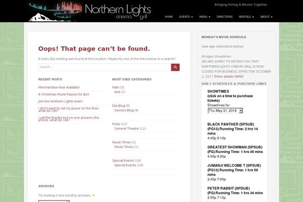 northernlightscinemagrill.com site used Nltp