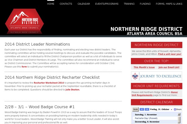 northernridgebsa.org site used Northernridge