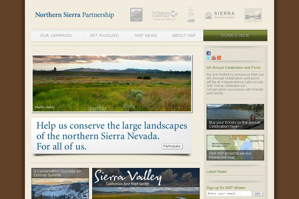 northernsierrapartnership.org site used Sierra