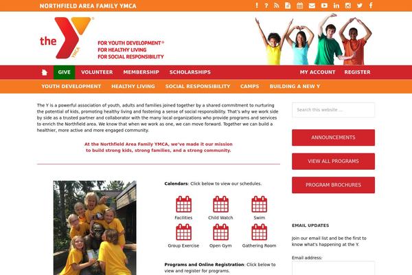 ymca2 theme websites examples