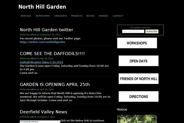 northhillgarden.com site used Clean Black
