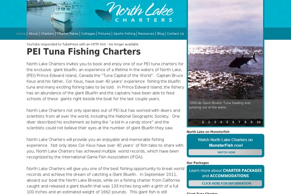 northlakecharters.com site used Northlakecharter