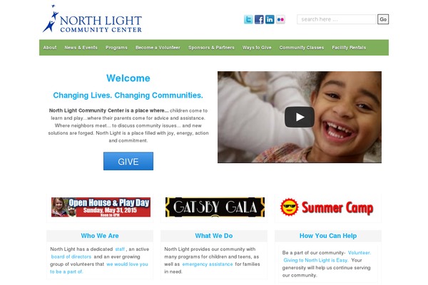 northlightcommunitycenter.org site used Northlight