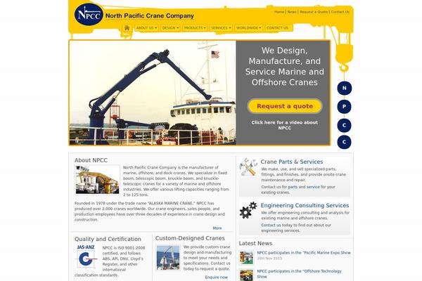 northpacificcrane.com site used Npcc