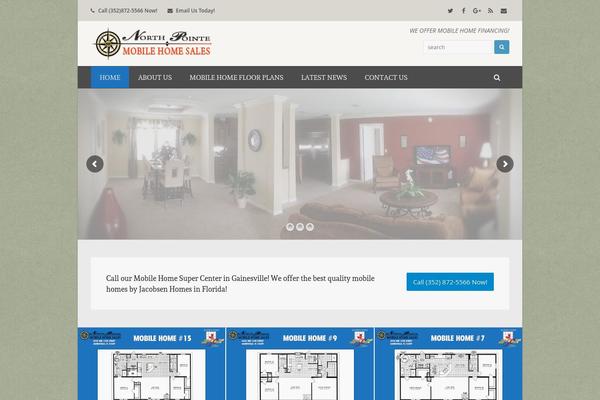 Total theme site design template sample