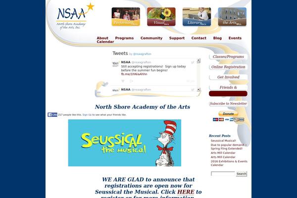 northshoreacademyofthearts.com site used Nsaa