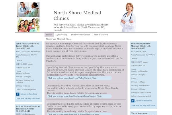 northshoremedicalclinics.ca site used Ns_medical