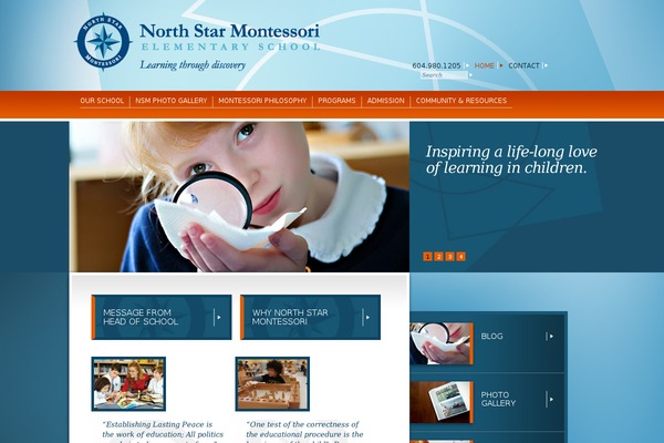 northstarmontessori.ca site used Montessori