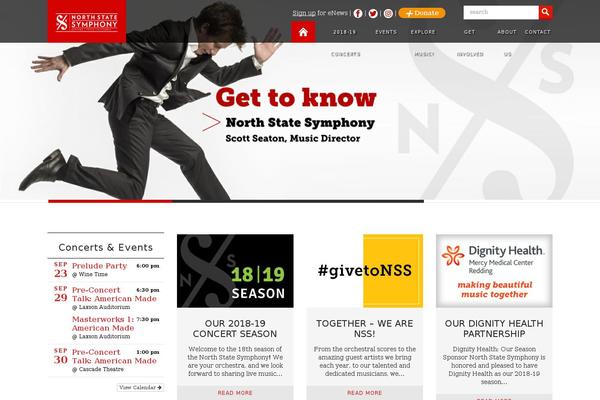 northstatesymphony.org site used Theme47526