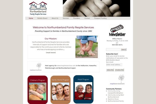 northumberlandfamilyrespite.ca site used Twentytennfrs