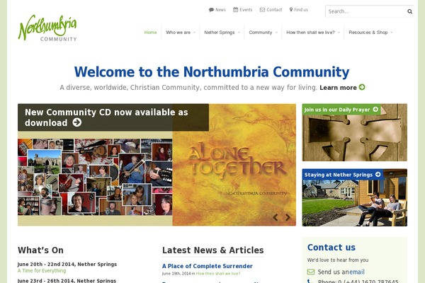 northumbriacommunity.org site used Northumbriacommunity-2018
