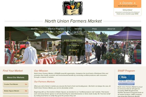 northunionfarmersmarket.org site used Northunion