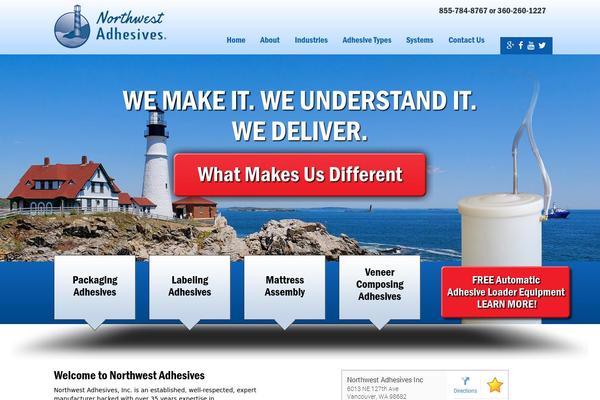 northwestadhesives.com site used Wp-bootstrap3