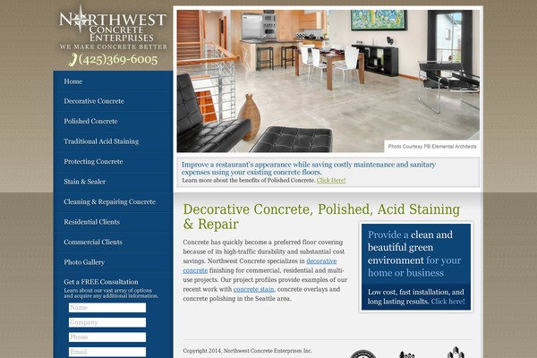 northwestconcrete.com site used Northwest
