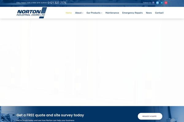 nortonindustrialdoors.co.uk site used Norton
