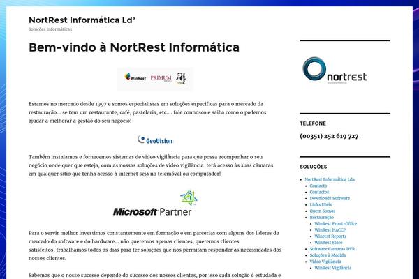 nortrest.net site used Wp-tema-nortrest