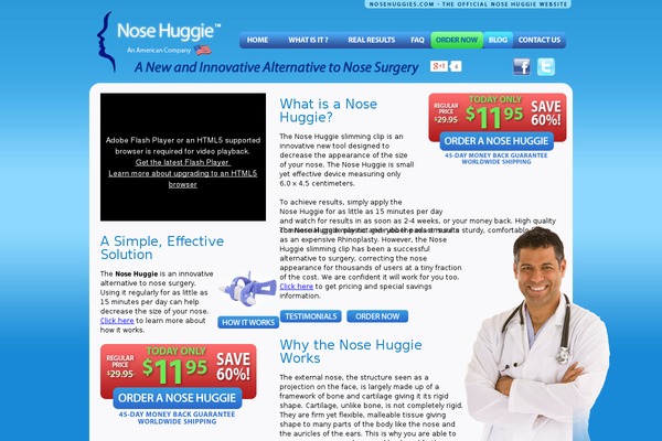nosehuggies.com site used Nosehuggies-site-video