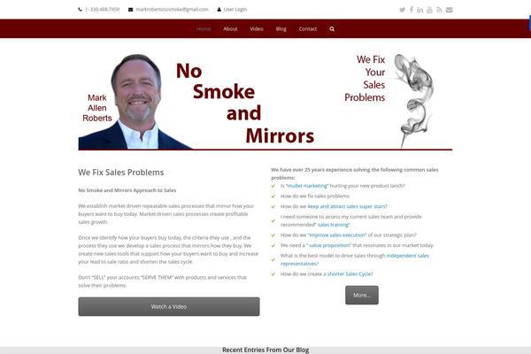 Total theme site design template sample