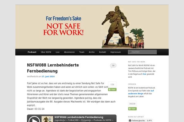 not-safe-for-work.de site used Metaebene
