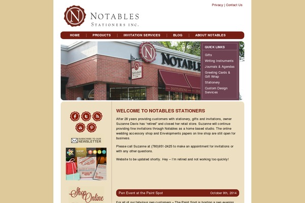 notables.ca site used Notables