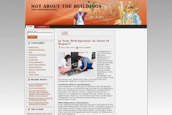 notaboutthebuildings.com site used Homeimprovement