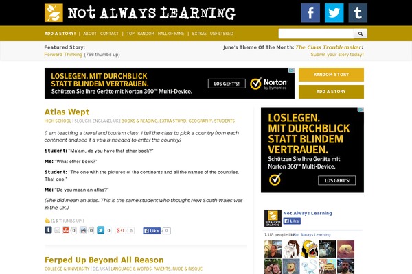 notalwayslearning.com site used Notalwaysright