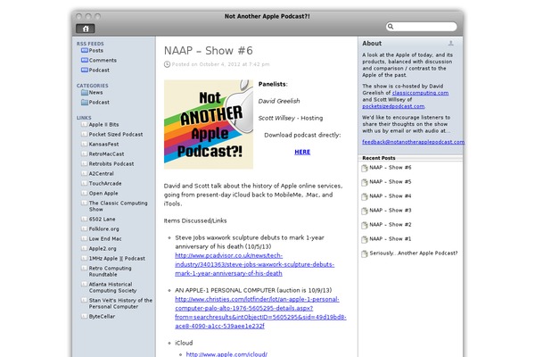 notanotherapplepodcast.com site used Leopress