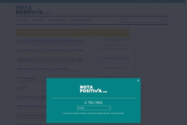 notapositiva.com site used Notapositiva