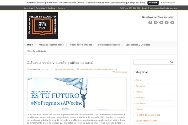 WordPress website example screenshot
