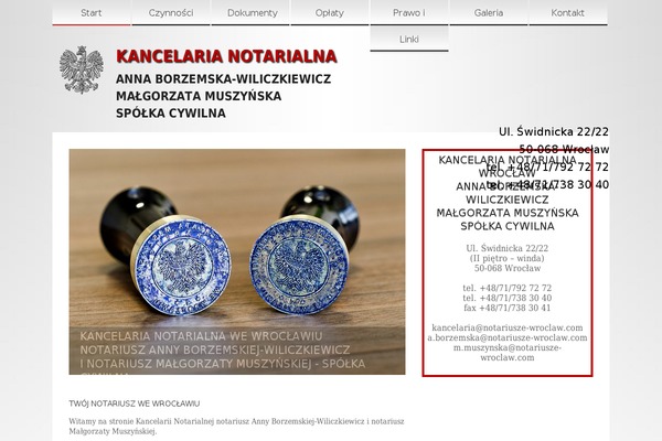 notariusze-wroclaw.eu site used Theme1208