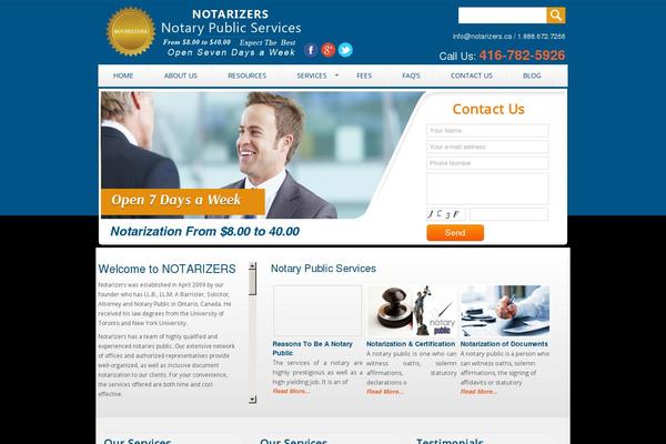 notarizers.ca site used Notary