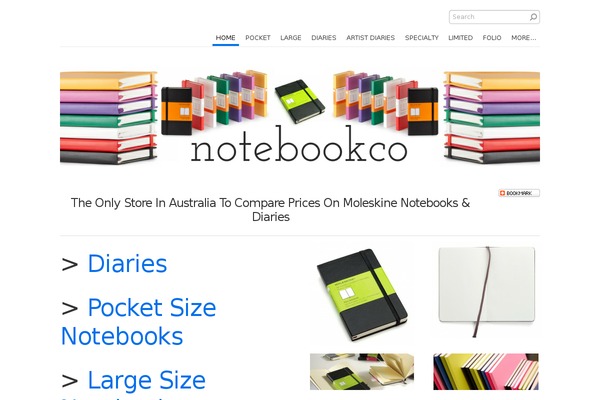 notebookco.com.au site used Compare-responsive