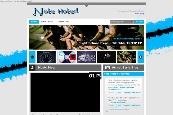 notenoted.com site used London Creative