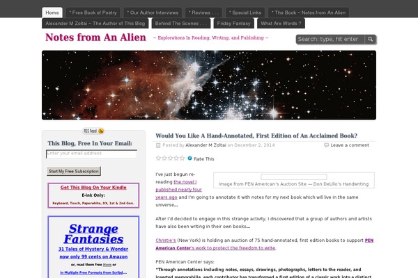 Twenty Fourteen theme site design template sample