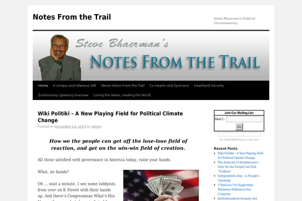 Twenty Ten theme site design template sample