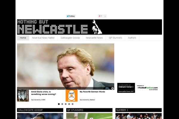 nothingbutnewcastle.com site used Snack-network