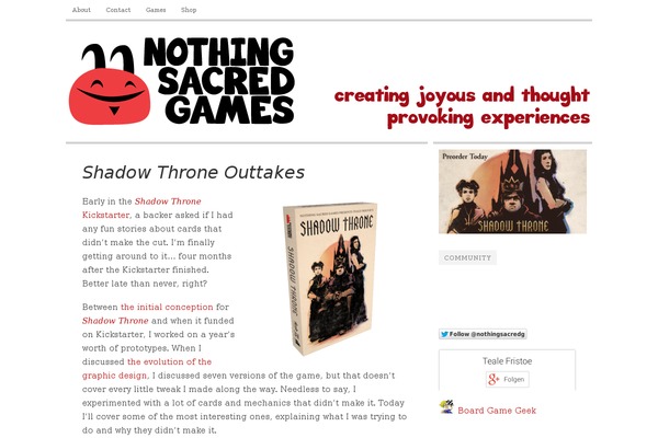 nothingsacredgames.com site used Comet-nsg