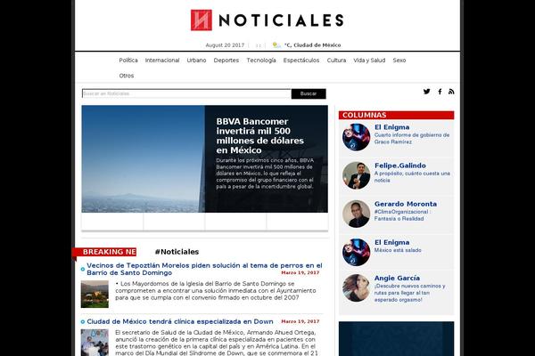 noticiales.com site used Noticialesv2_0