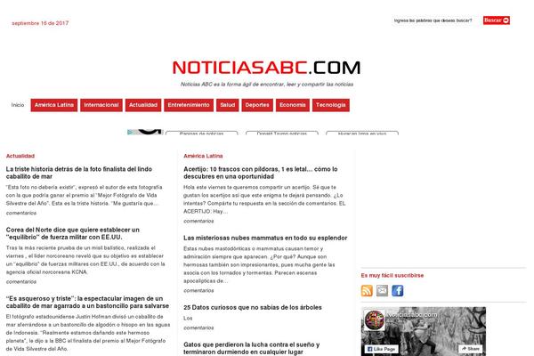 noticiasabc.com site used Wp-drudge-v2.3.2