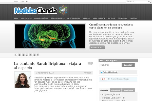 noticiasciencia.net site used Monoshade