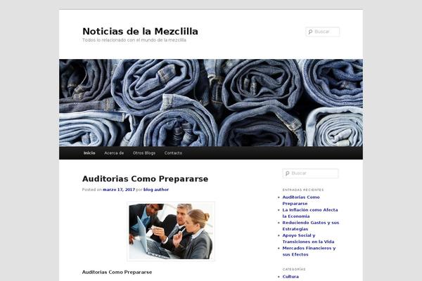 Twenty Eleven theme site design template sample