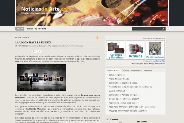 WordPress website example screenshot