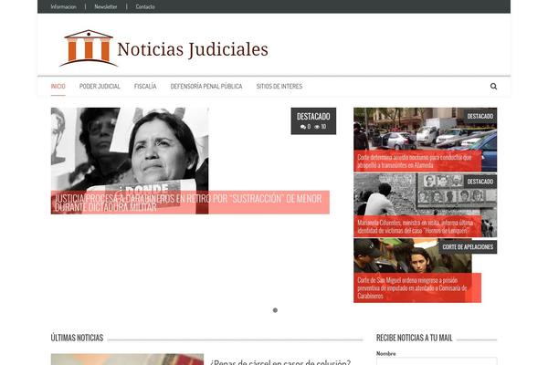 noticiasjudiciales.cl site used AccessPress Mag