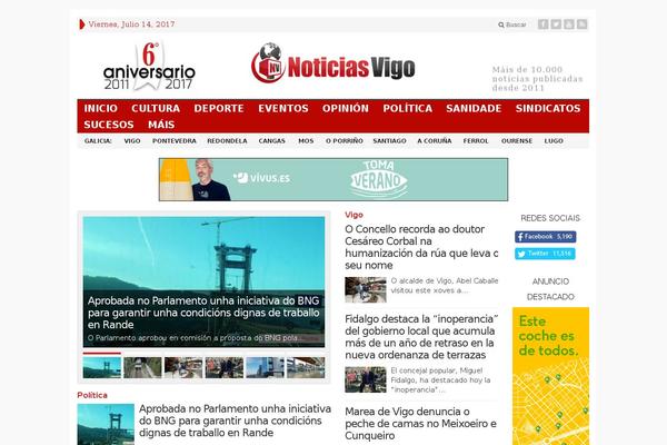 noticiasvigo.es site used Advanced Newspaper