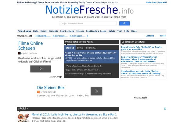 notiziefresche.info site used Ultime-notizie-live