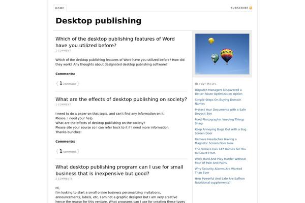 Default theme site design template sample
