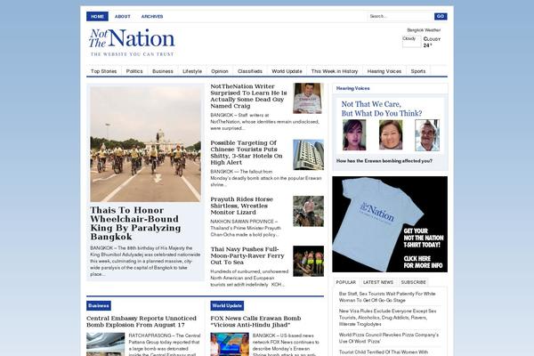 Newswire theme site design template sample