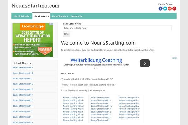 nounsstarting.com site used NewsPlus